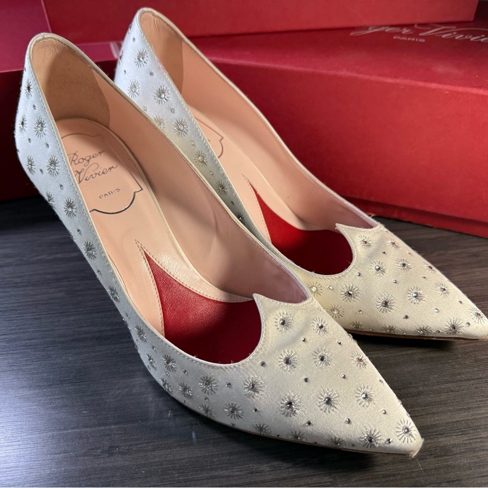 Roger Vivier - I Love Vivier Swarovski Crystal Embellished Heels